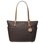 Image of product - Jet Set East West Signature Logo Tote in Brown/ Acorn