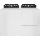 GE 4.5 CuFt Smart Washer with 7.2 CuFt Electric Dryer in White