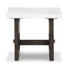 Signature Design by Ashley Burkhaus End Table - White/Dark Brown