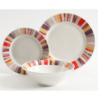 Gibson Orleans Red 12-Piece Dinnerware Set