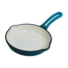 Mirro 6" Cast Iron Enamel Skillet - Teal