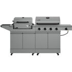 Tytus Modular Grilling Collection 4-Burner Gas Grill and Charcoal Grill with Cart