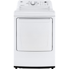 LG 7.3 CuFt White Gas Dryer with Sensor Dry Technology
