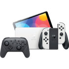 Nintendo Switch OLED Model with White Joy-Con and Pro Wireless Controller