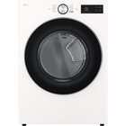 LG 7.4 CuFt Smart Front Load Alpine White Electric Dryer with AI Sensing
