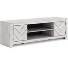 Signature Design by Ashley Cayboni 71" Wide Whitewash TV Stand