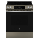 GE 5.3 Cu. Ft. 30" Slide-In Electric Convection Range with No Preheat Air Fry - Slate