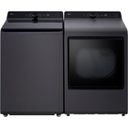 LG 5.5 CuFt Mega Capacity Smart Top Load Washer with 7.3 CuFt Smart Electric Dryer in Matte Black
