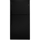 Image of product - 13.49 CuFt Top-Mount Refrigerator in Black with High-Gloss Handles