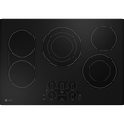 GE Profile 30" 5-Element Electric Cooktop in Black with Guided Cooking