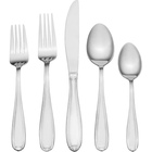 Pfaltzgraff Linden 42-Piece Flatware Set with Caddy