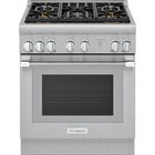 Thermador 4.4 Cu. Ft  Pro Harmony® Freestanding 4-Burner Dual-Fuel Gas Range - Stainless Steel