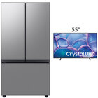 Samsung 24 cu. ft. Bespoke French Door Refrigerator with 50" Crystal UHD Smart TV (2025)
