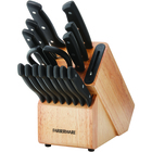 Image of product - EdgeKeeper 16-Piece Cutlery Set with Natural Wood Block