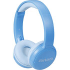 AIWA 2-in-1 Kid Safe Wireless & Wired Over-Ear Headphones - Blue