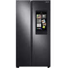 Samsung 27.3 Cu. Ft. Smart Side-by-Side Refrigerator with Family Hub™ - Black Stainless Steel