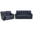 Signature Design by Ashley Leesworth Dual Power Reclining Sofa & Loveseat - Ocean