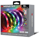 Monster Illuminessence 10ft. Non-Smart, Infrared Remote Controlled RGB-IC Indoor LED Light Strip