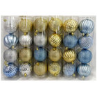 Christmas Elegance 70MM X 4 PK Shatterproof Festive Balls