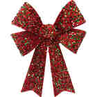 Christmas Elegance Jumbo Velvet Sequin Bow