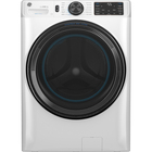 GE 5.0 CuFt Smart Front Load White Electric Washer with UltraFresh Vent System