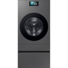Samsung Bespoke AI Laundry Combo™ All-in-One 5.3 CuFt Ultra Capacity Washer with Bespoke AI Laundry Combo™ Pedestal in Dark Steel with Storage Drawer