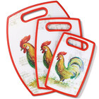Cuisinart 3 Piece Cutting Board Rooster Set