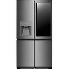 LG 23 Cu. Ft.. Smart InstaView® Counter Depth 4-Door French Door Refrigerator - Stainless Steel