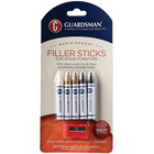 Guardsman Wood Repair Filler Sticks in 5 Colors Plus Sharpener, Repair, and Restorer for Scratched Furniture