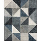 Mohawk Oblique Blue Area Rug (63 x 94)