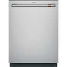 Cafe 44 dBA 24" Built-In Top Control Dishwasher with  Dual Convection Dry - Stainless Steel