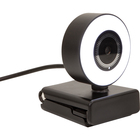 Helix Stream LED 720p Webcam with LED Ring Light and Adjustable Brightness