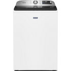 Maytag 5.2 CuFt Smart Pet Pro Top Load Agitator Washer in White
