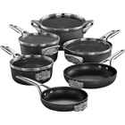 Calphalon 10-Piece Premier™ Space-Saving Hard-Anodized Nonstick Cookware Set