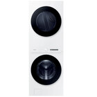 Samsung Bespoke 4.6 Cu. Ft AI Laundry Hub™ Washer with 7.6 Cu. Ft. Gas Dryer - White