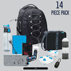 SMASH Bungee Backpack 14 Piece Set - Gray/Black
