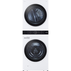 LG Stacked Smart Electric WashTower™ Laundry Center with 4.5 CuFt Washer and 7.4 CuFt Dryer in White