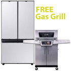 Samsung 30.0 Cu. Ft Smart BESPOKE Panel Ready French-Door Refrigerator with a Char-Broil 3-Burner Cruise Control Amplifier Gas Grill