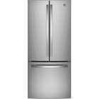 GE 20.8 CuFt French-Door Refrigerator in Stainless Steel with LED Lighting