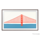 Samsung 85'' Customizable Frame Bezel - Modern Brown