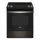 Whirlpool 4.8 CuFt Slide-In Electric Range In Black Stainless With Frozen Bake™ Technology