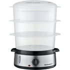 Elite 9.5 Quart 3-Tier Food Steamer in Stainless Steel with Nested Basket Trays