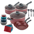 Image of product - 28-Piece Milky Way Cookware Set - Merlot