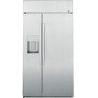 GE Profile 28.7 Cu. Ft.48" Wide Smart Built-In Side-by-Side Refrigerator with Dispenser