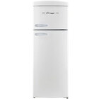 UNIQU Classic Retro 7.5 Cu. Ft. Top Freezer Refrigerator — Marshmallow White