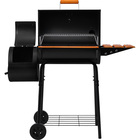 Royal Gourmet 24'' Barrel Charcoal Grill with Offset Smoker