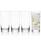 Mikasa Lana 4 Pc 16 Oz Clear Glass Highball Glass Set