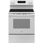 GE 5.3 CuFt Smart Freestanding Electric Range in White