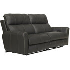 Catnapper Freda Leather Match Power Reclining Power Headrest (P2) Zero Gravity Sofa - Slate Gray