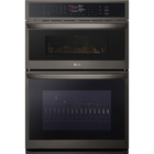 LG 30'' Smart Combination Wall Oven in Black Stainless Steel with Convection, Air Fry and EasyClean